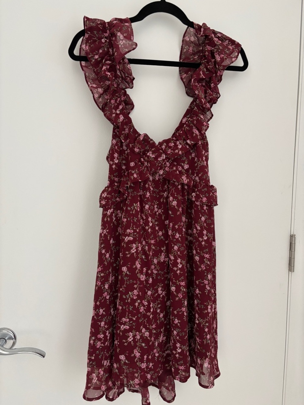 Altar’d State burgundy floral dress
